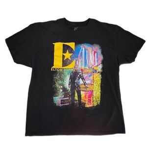Official Merch Elton John Farewell Yellow Brick Road Final Tour T-Shirt XXL